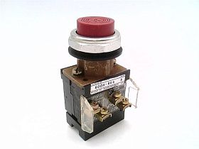 Кнопочный выключатель Allen Bradley 800H-BK6A красный 600В 10А 1НО/1НЗ