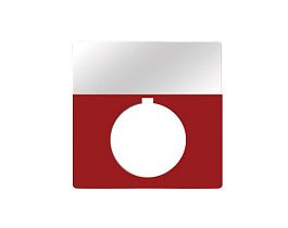 Табличка под выключатель Allen Bradley 800T-X701, красная, 30 мм