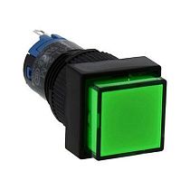 Пилотная лампа BACO CONTROLS V41SC20 квадратная зеленая полупрозрачная