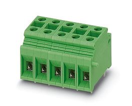 Клеммная колодка Phoenix Contact KDS10, 1 позиция, 57А, 250В, зеленая