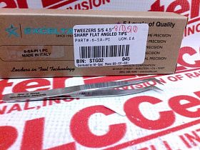 Пинцет угловой антимагнитный Excelta 6-SA-PI, 4.5"