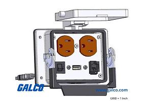 Mencom DP-RJ45-USB-10-R-32