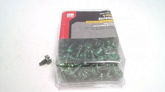 Винт заземления с шестигранной головкой GGS-1032HC, зеленый, 10-32x1/2", 100 шт.