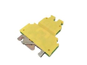 Клеммная колодка заземления UKK 5-PE Phoenix Contact, 4 контакта, винтовое соединение, зелено-желтая