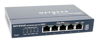 Коммутатор NETGEAR GS105NA 5-портовый гигабитный неуправляемый