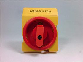 Переключатель поворотный BACO CONTROLS TS3EV493-IP65, 3-полюсный, 20А, желто-красный