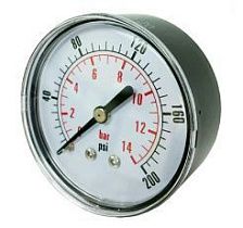 Манометр CDS-4P-010D, 160 PSI, диаметр 1-1/2", со встроенным снаббером