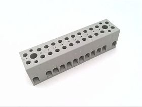 Клеммная колодка PHOENIX CONTACT G 5/12, 12 позиций, 4 мм², 32А, серая