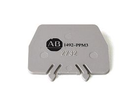 Разделительная пластина клеммная Allen Bradley 1492-PPM3, серая, 2x40x30.5 мм