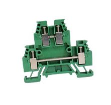 Клемма проходная двойная IEC 1492-WD4-G Allen-Bradley, зеленая, до 4мм