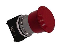 Кнопка аварийного останова Allen Bradley 800T-TFXT6, красная, 30мм, с фиксацией