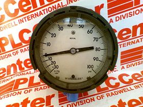 Манометр WEKSLER AY442PF2LW, 0-100 PSI, 114 мм, нижнее подключение 1/2"