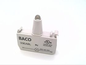 Клеммная колодка BACO CONTROLS 33EABL с синим светодиодом, 24В