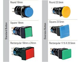 IDEC AB6H-M1-Y-ENGRAVED