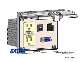 Mencom LP3-GF-DB9F-RJ45-R