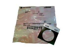 Табличка маркировочная Allen-Bradley 800T-X545 "SLOW/FAST", 30мм