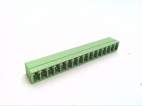 Клеммная колодка Phoenix Contact MCV 1,5/16-G-3,81 разъемная, 16 контактов, зеленая