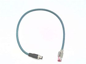 Кабель Ethernet VS-M12MSD-RJ45-931 CAT5E экранированный 0,5м синий Phoenix Contact