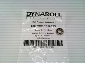 Подшипник шариковый DYNAROLL 686HMC3EP5AF2S, 6x13x3.5 мм, класс точности ABEC-5, нержавеющая сталь