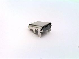 Разъем USB Type-C 2.0, 16-контактный, розетка, вертикальный монтаж USB4085-GF-A GCT