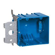 Розетка двухместная регулируемая CARLON B234ADJC, ПВХ, синяя, 34 куб.дюйма