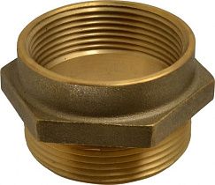 Ниппель гидрантный латунный EVER-TITE 3TFNFM2525F, 2-1/2" FNPT x 2-1/2" MNST
