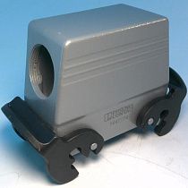 Корпус разъема HCB16 с боковым кабельным выводом M32, двойной фиксатор