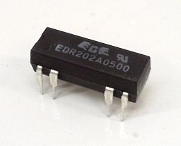Реле электромагнитное EDR202A0500Z, 5В, DPST, DIP