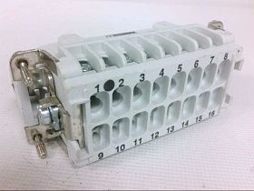 Штекерная вставка Phoenix Contact HC-B-16-ESTS, 16 контактов, 16А, 600В