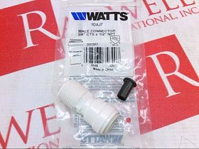 Адаптер пневматический Watts 3501B-0808, NPT 1/2" (папа) на 3/8" (мама), 250 PSI