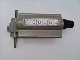 Счетчик механический Veeder Root 0195316-051, 6 разрядов, с ручным сбросом и двойным валом