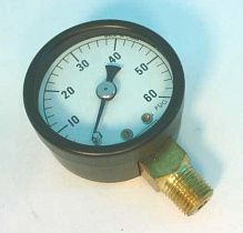 Манометр Ashcroft UA15B8L, 0-60 PSI, 1/8" NPT, нижнее подключение