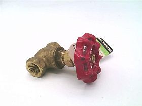 Клапан запорный резьбовой латунный 3/8"