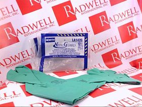 Перчатки нитриловые рабочие NORTH SAFETY LA124G, размер 2XL