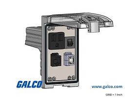 Mencom LP1-DP1-RJ45-USB-BFAF-R