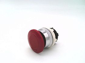 Кнопка грибовидная поворотная BACO T11ED01, красная, 40мм, с хромированным ободком