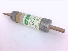 Предохранитель двухэлементный WARE FUSE 52-80A 250В с задержкой срабатывания
