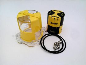 Маяк сигнальный PENTAIR BM2Y двусторонний 90° черно-желтый