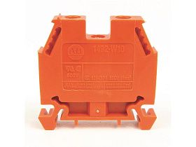 Клеммная колодка винтовая Allen Bradley 1492-W10-OR, 1-полюсная, оранжевая, 600В AC/DC
