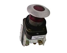 Кнопка управления с подсветкой 800T-FXQL24RA1, красная, 10А, 600В