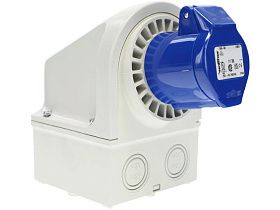 Розетка поверхностного монтажа WALTHER ELECTRIC IEC 20A, 250В, 3-контактная