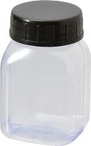 Бутылка лабораторная с широким горлом, 50 мл, ПВХ, прозрачная, DYNALON