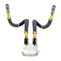 Пневматическая форсунка EXAIR 1100-9412 с магнитным основанием и двумя гибкими шлангами 305 мм