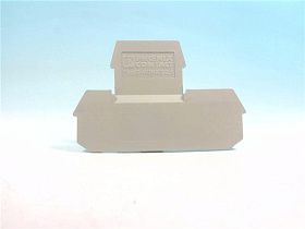 Торцевая крышка D-MBKKB 2,5, серая, 62х5х40 мм