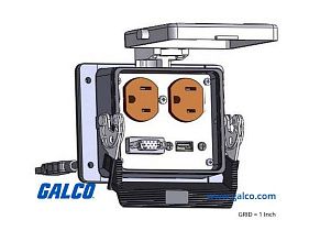 Mencom DP-DDB15-USB-10-32LS