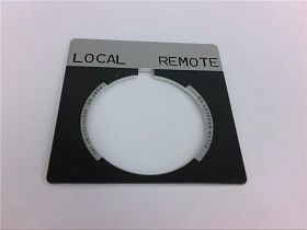 Табличка ALLEN BRADLEY 800T-X638 "LOCAL REMOTE" для кнопок 30 мм