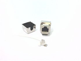 Розетка RJ45 модульная Keystone CAT5E экранированная с LSA-подключением Phoenix Contact VS-08-BU-RJ45/KA/LSA