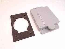 Крышка электрической розетки одинарная дуплексная Carlon E98GDR