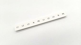 Маркер клеммной колодки ZB 8 LGS:L1-N,PE белый