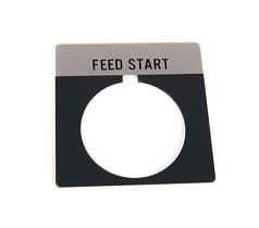 Табличка металлическая Allen Bradley 800T-X566 "START" для кнопки 30 мм